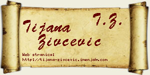 Tijana Živčević vizit kartica
